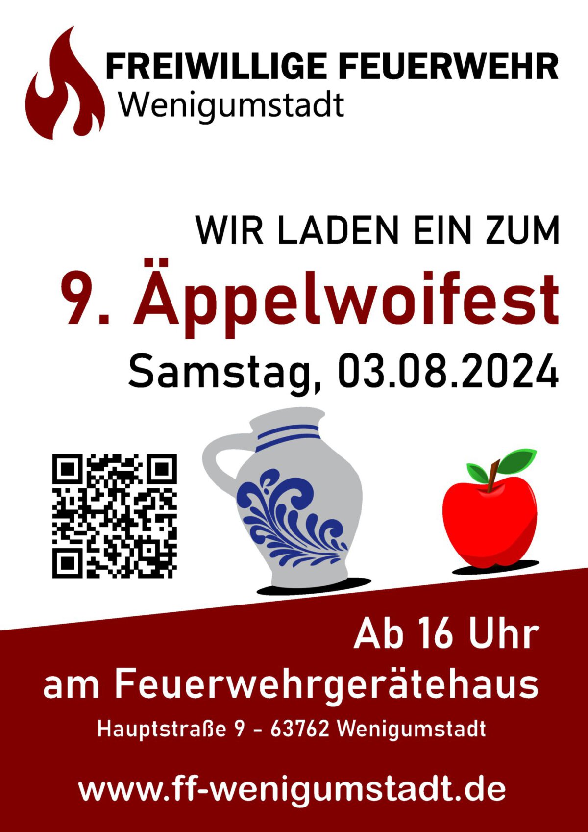 Flyer Äppelwoifest 2024